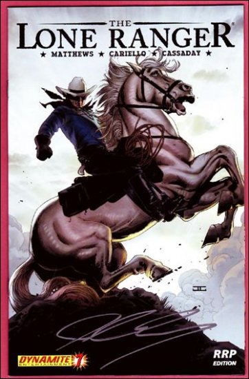 LONE RANGER #7  RARE RRP EDITION signed by John Cassaday