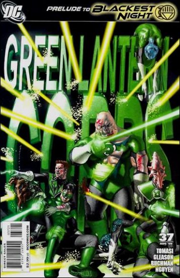 GREEN LANTERN CORPS #37  1:25 VARIANT NM *BLACKEST NIGHT*