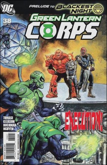GREEN LANTERN CORPS #38  1:25 VARIANT NM *BLACKEST NIGHT*