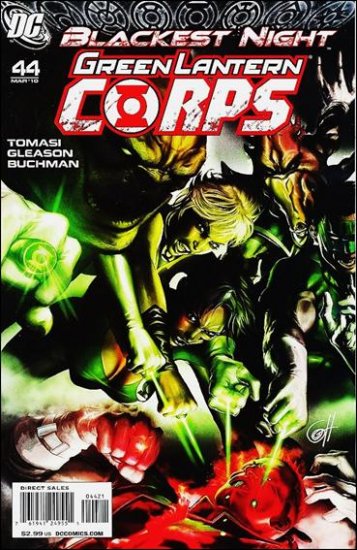 GREEN LANTERN CORPS #44  1:25 VARIANT NM *BLACKEST NIGHT*