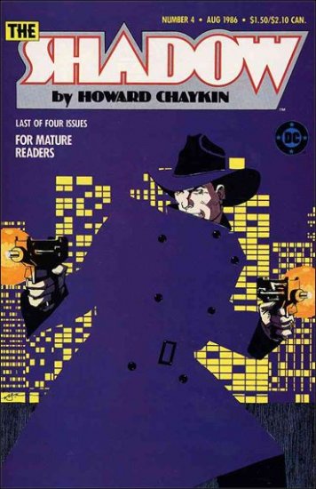 SHADOW #4 VG/FN 1986 MINI SERIES BY HOWARD CHAYKIN