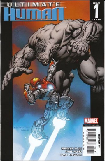 ULTIMATE HUMAN COMPLETE SET #1 - 4 NM (2008) ULTIMATE IRON MAN, ULTIMATE HULK