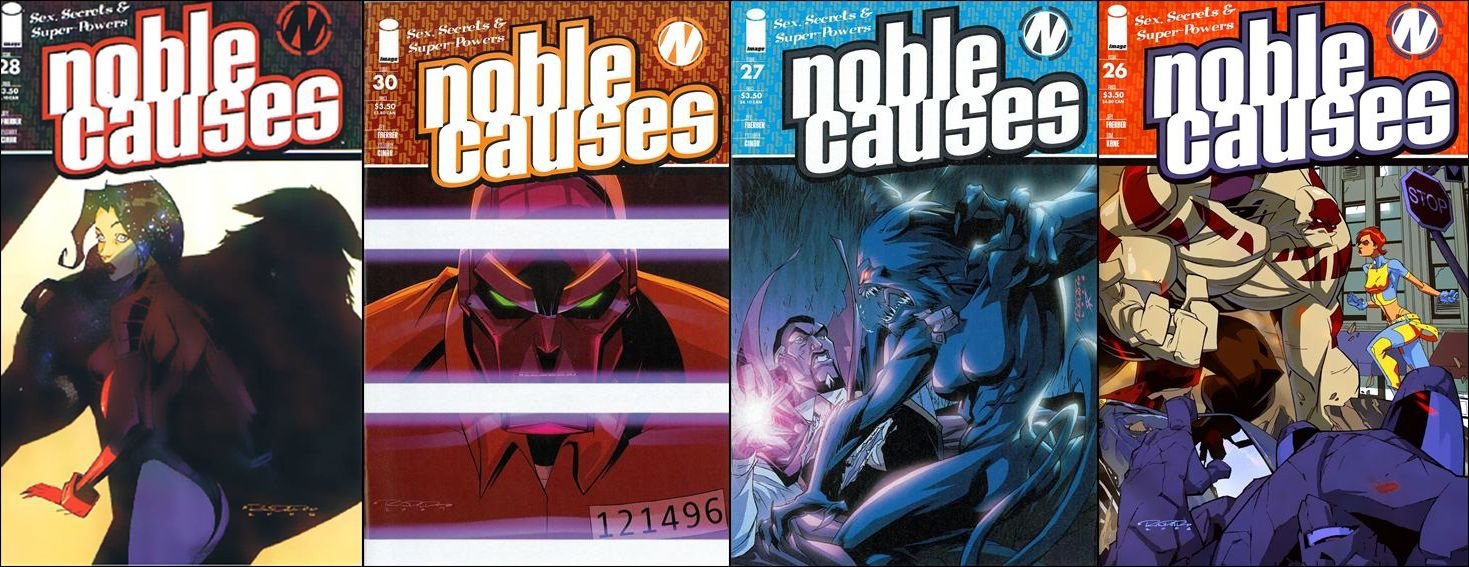 NOBLE CAUSES SET #26, 27, 28, 30 VF/NM IMAGE(2004)