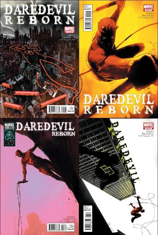 DAREDEVIL REBORN #1, 2, 3, 4 (2011) *Complete Set*
