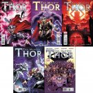 MIGHTY THOR #1, 2, 3, 4, 5 w/ Bonus Poster (2011) NM *Trade Set*