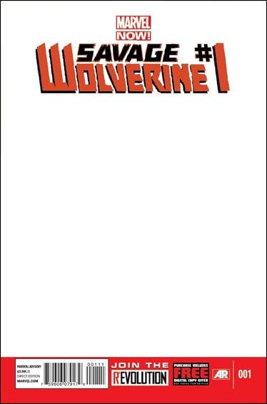 Savage Wolverine (Vol 1) #1 Blank Variant (2013) VF/NM *Marvel Now*