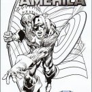 Captain America #1 [2011] VF/NM Neal Adams Sketch variant Diamond Select