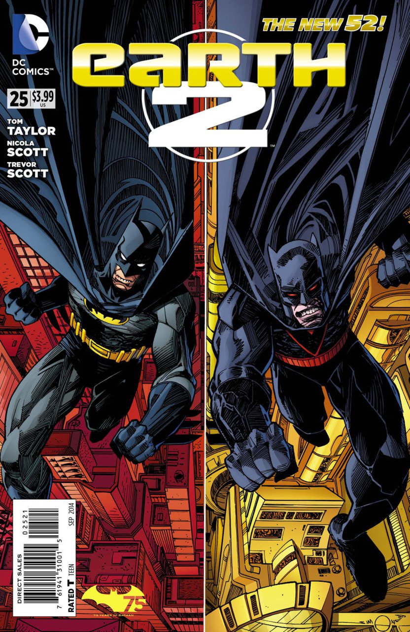 Earth 2 #25 Batman 75th Anniversary Variant [2014] *The New 52*