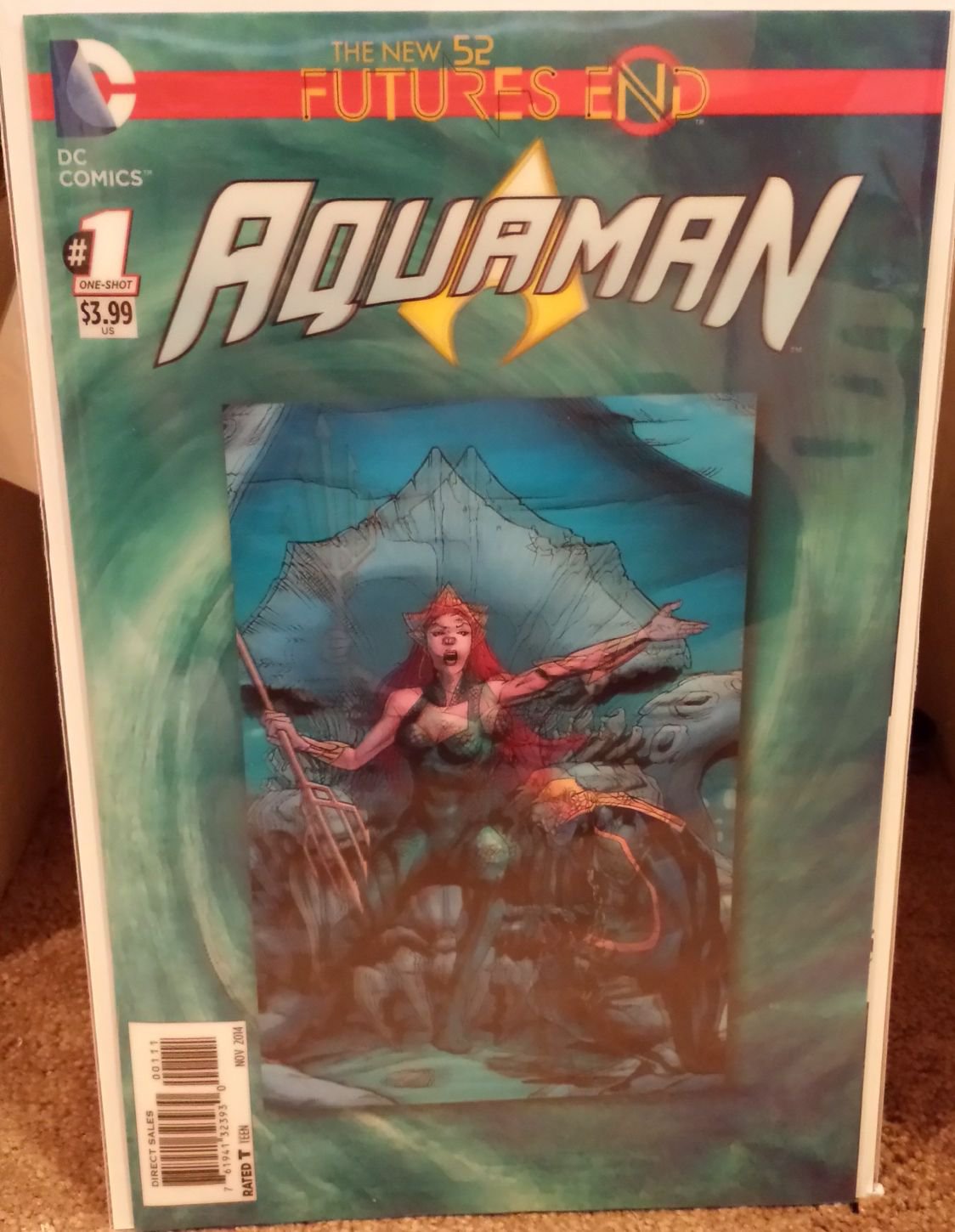 Aquaman Futures End #1 [2014] VF/NM *3D Cover*