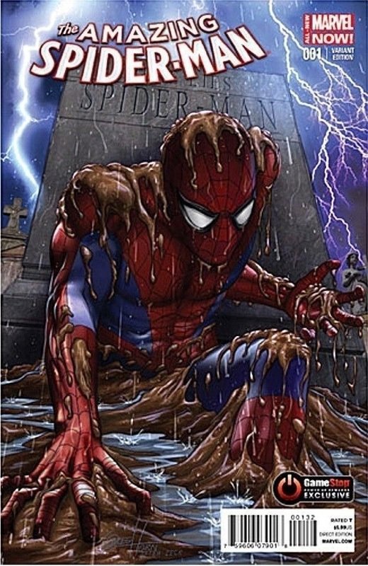 Amazing Spider-Man #1 Greg Horn Gamestop Exclusive Variant [2014] VF/NM Marvel Comics