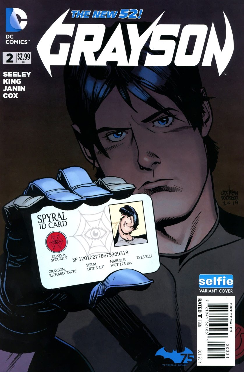 Grayson #2 Selfie Variant [2014] VF/NM DC Comics