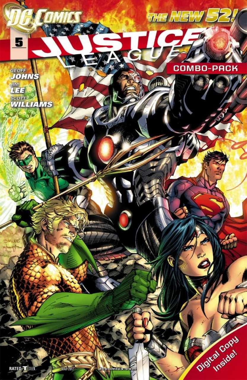 Justice League #5 Combo Pack [2012] VF/NM DC Comics *The New 52*