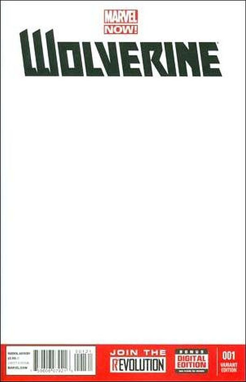 Wolverine #1 Blank Variant (Vol 5) [2013] VF/NM Marvel Comics