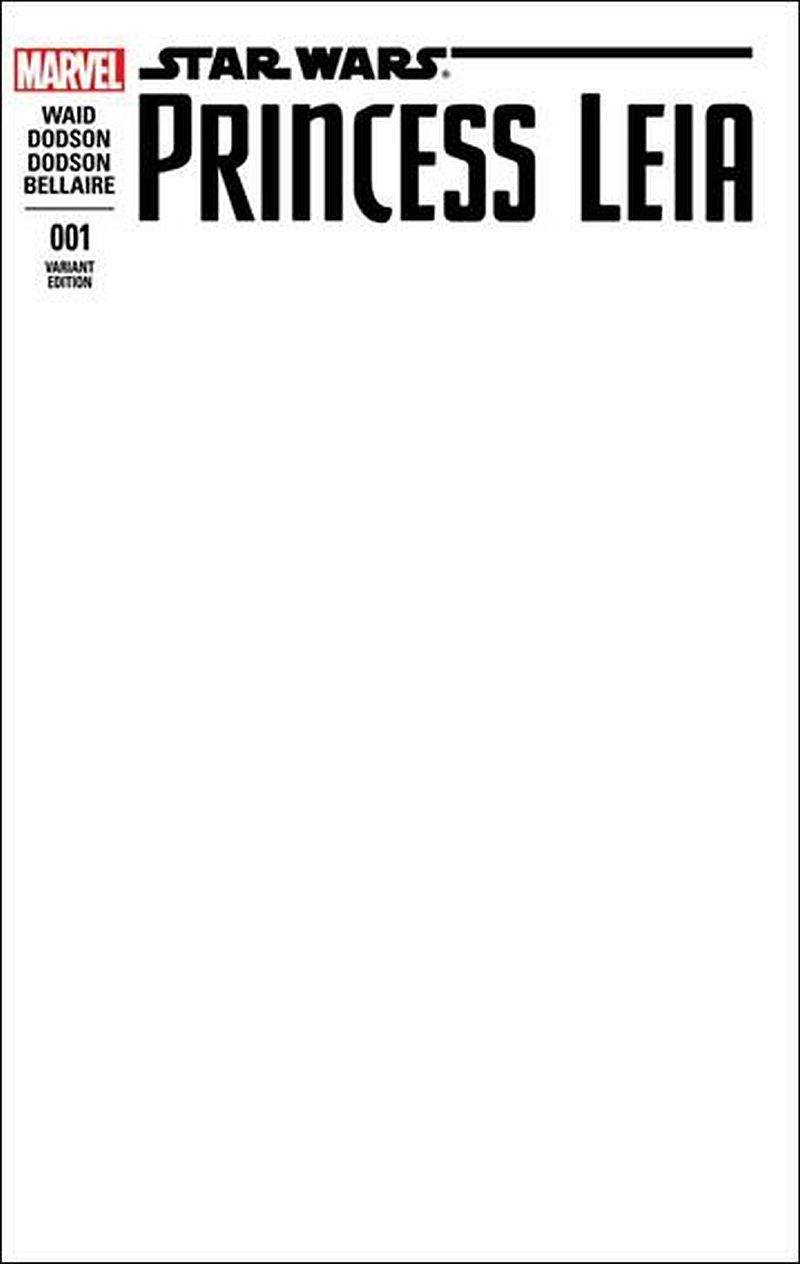 Princess Leia #1 Blank Variant [2015] VF/NM Marvel Comics