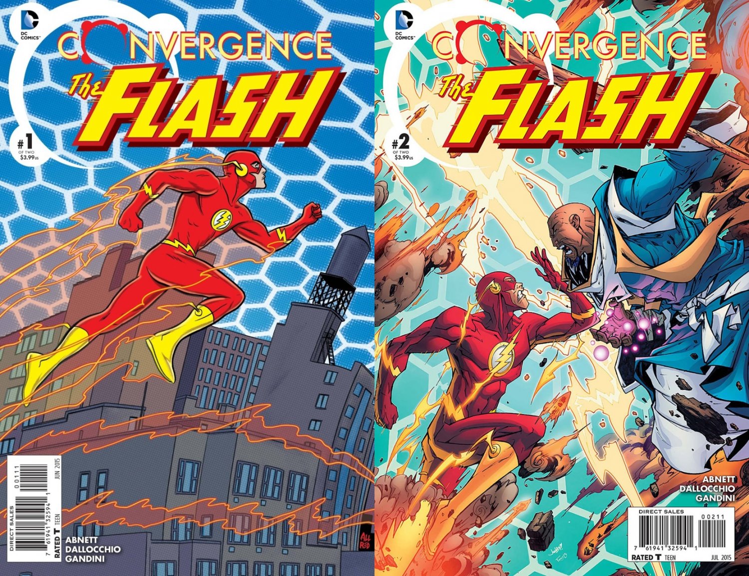 Convergence Flash #1 & 2 [2015] VF/NM DC Comics Trade Set