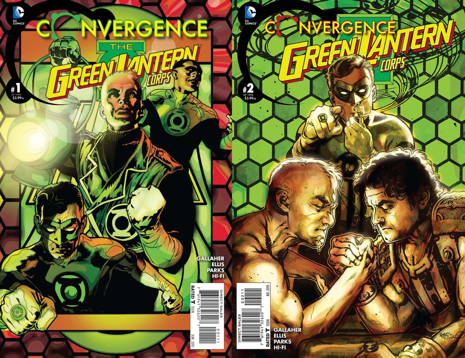 Convergence Green Lantern Corps #1 & 2 [2015] VF/NM DC Comics Trade Set