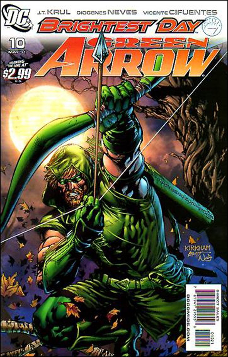 Green Arrow #10 Tyler Kirkham 1:10 Variant Cover [2011] VF/NM DC Comics