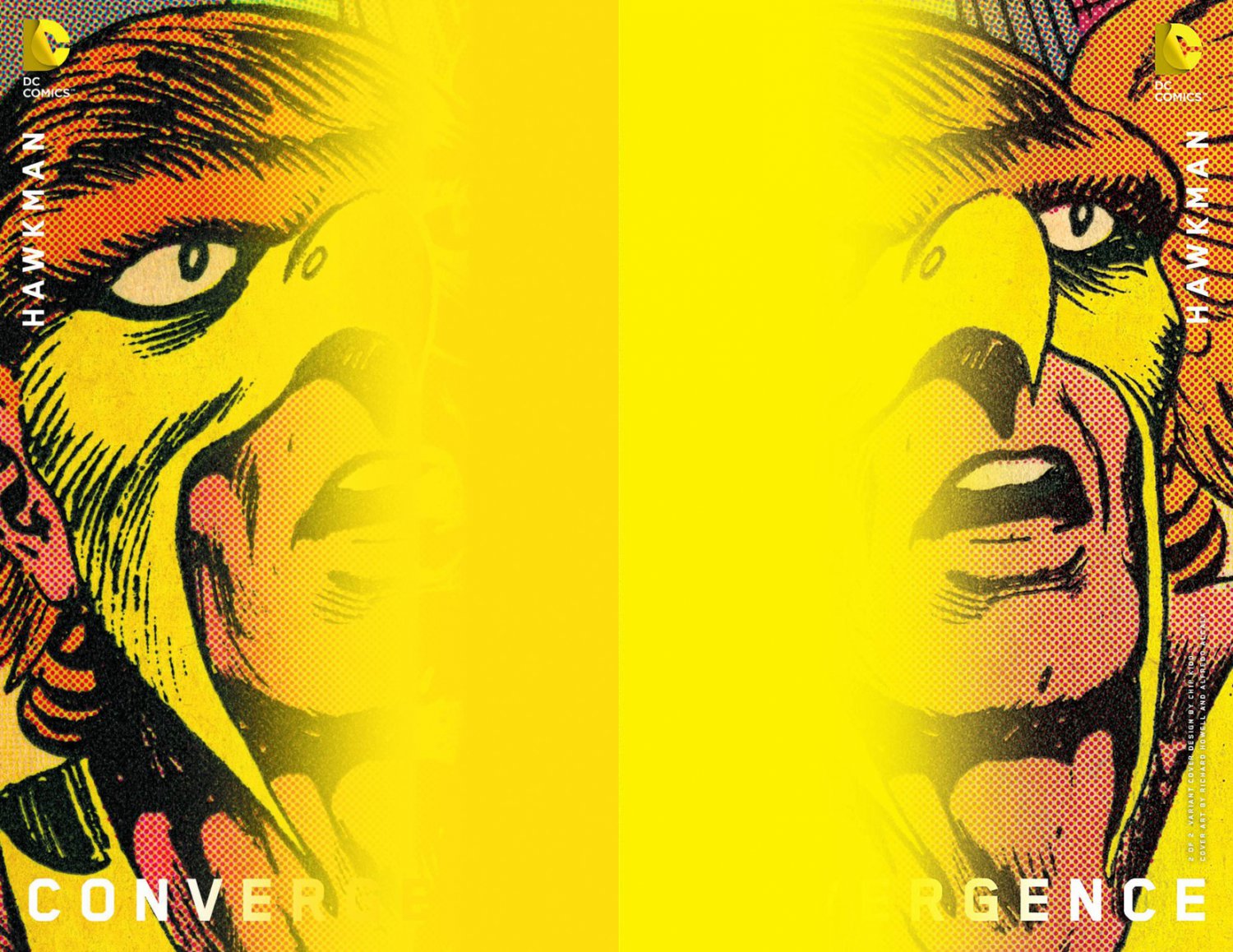 Convergence Hawkman #1 & 2 Chip Kidd Variants [2015] VF/NM DC Comics Trade Set