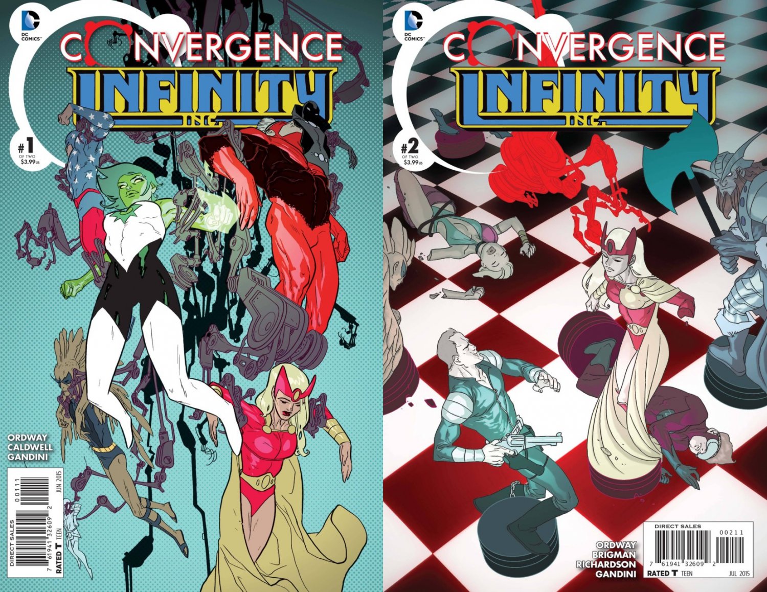 Convergence Infinity Inc #1 & 2 [2015] VF/NM DC Comics Trade Set