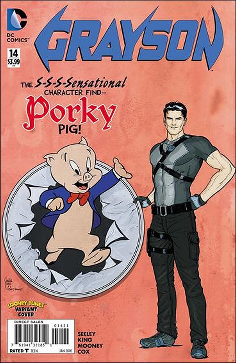 Grayson #14 Looney Tunes variant [2016] VF/NM DC Comics