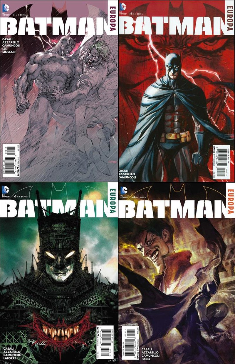 Batman: Europa Complete Mini Series #1 2 3 4 [2016] VF/NM DC Comics