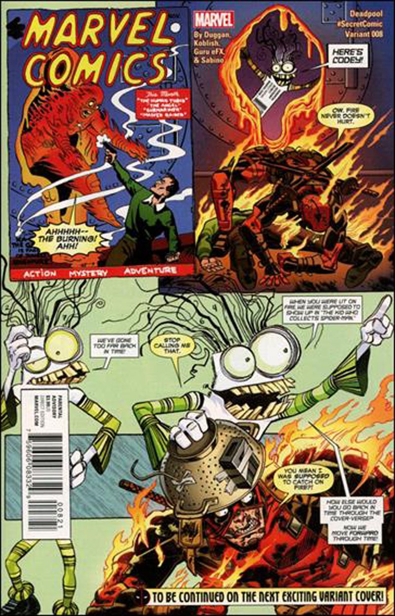 Deadpool #8 Scott Koblish Secret Comic Variant Cover [2016] VF/NM Marvel Comics
