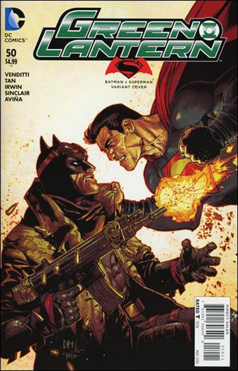 Green Lantern #50 Doug Mahnke Batman v Superman Variant Cover [2016] VF/NM DC Comics