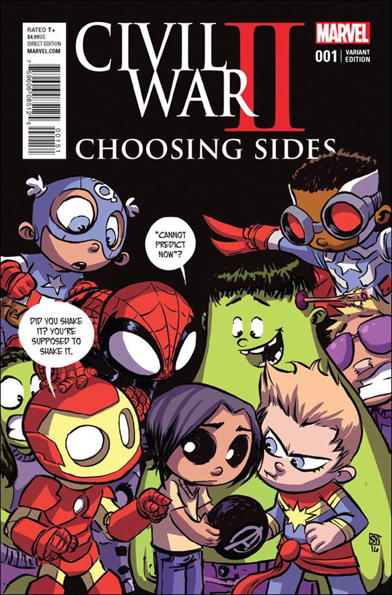 Civil War II: Choosing Sides #1 Skottie Young Baby Variant Cover [2016] VF/NM Marvel Comics