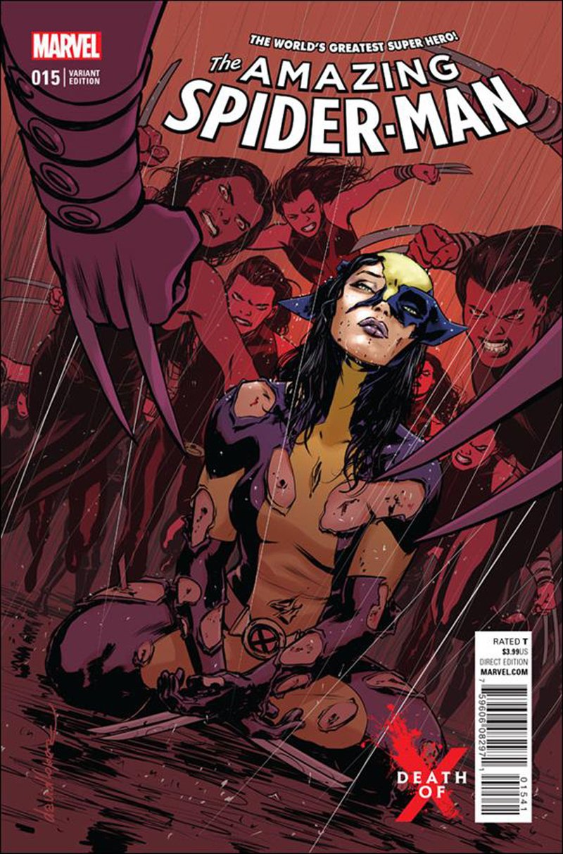 Amazing Spider-Man #15 David Lopez Death of X Variant Cover [2016] VF/NM Marvel Comics