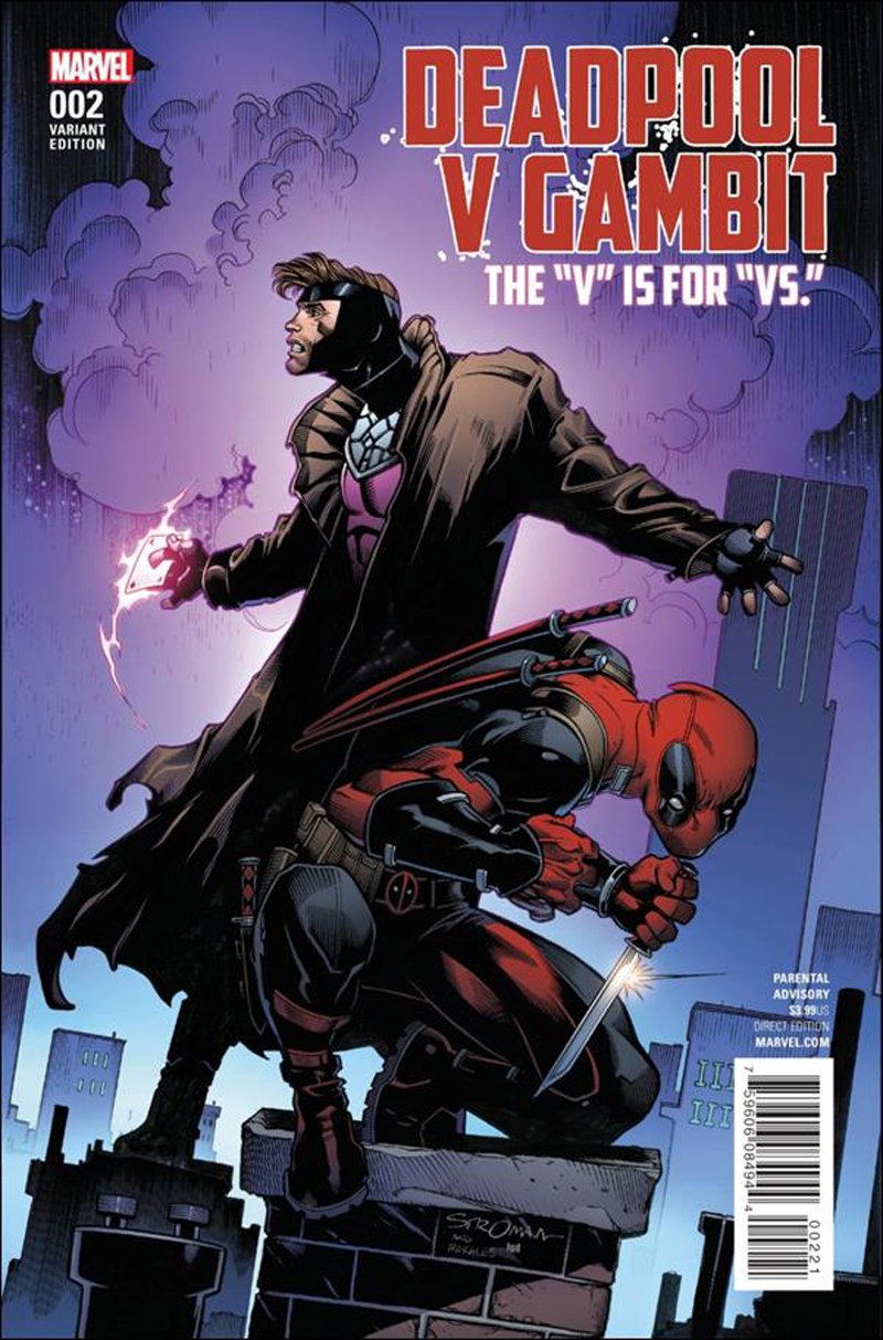 Deadpool v Gambit #2 Larry Stroman Variant Cover [2016] VF/NM Marvel Comics