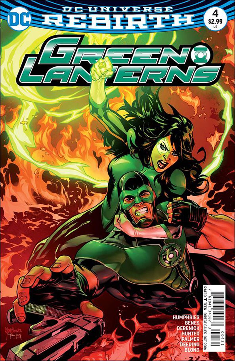 Green Lanterns #4 Emanuela Lupacchino Variant Cover [2016] VF/NM DC Comics
