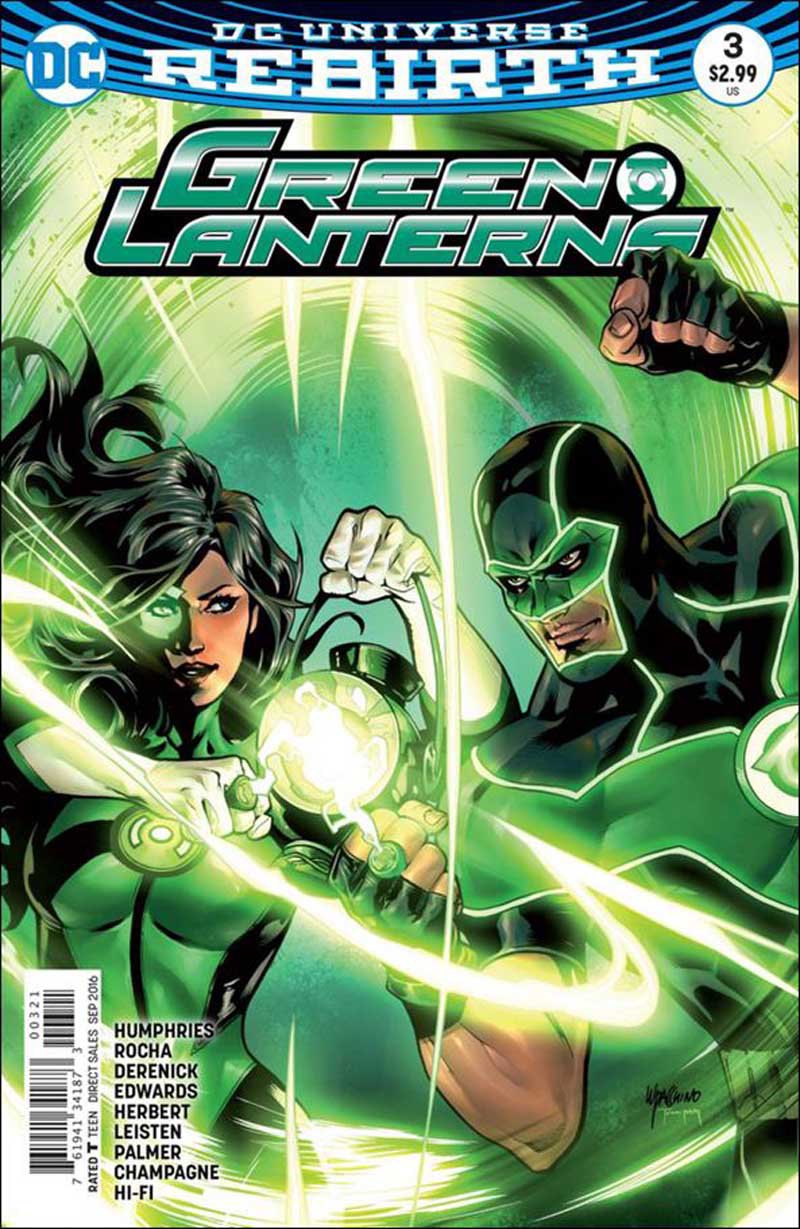 Green Lanterns #3 Emanuela Lupacchino Variant Cover [2016] VF/NM DC Comics