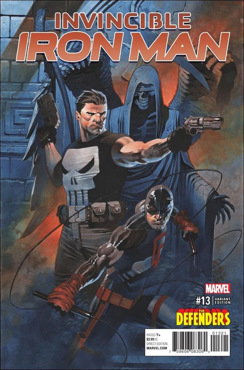 Invincible Iron Man #13 Chris Stevens Defenders variant[2016] VF/NM Marvel Comics