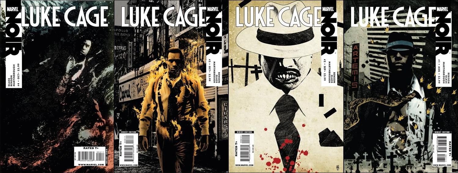 LUKE CAGE NOIR #1-4 COMPLETE SET "A" COVERS VF/NM (2009)