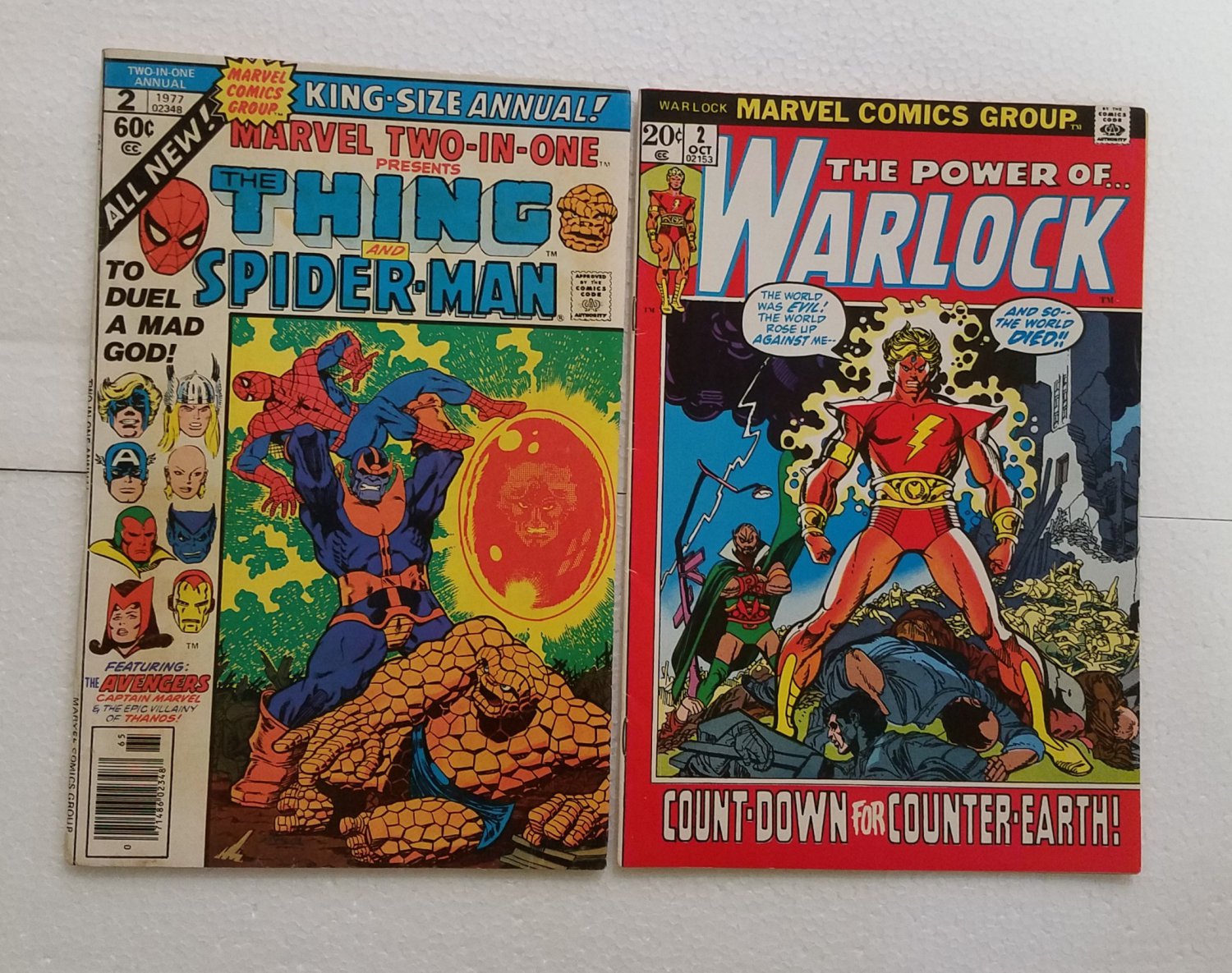 Marvel Two-In-One Annual #2 & Warlock #2  Thanos & Adam Warlock