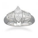 Marquise cut CZ Ring--ACDS8648