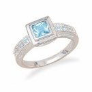 Blue Topaz Ring---ACDS8769--Mothers Day Sale