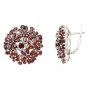 925 Sterling Silver Threader Earrings Vintage Cocktail Shiny Ball New Free Ship