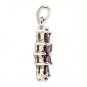 Gifts Jan Vintage 925 Silver Pendant Genuine Red Garnet New Costume Free Ship