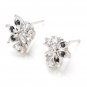 Inspire Fashion 925 Sterling Silver Cubic Zirconia Gen. Sapphire Earrings