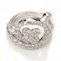 New Wedding Ring Engagement 925 Sterling Silver Luxury CZ Size 6.25 Free Ship