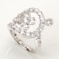 New Wedding Ring Engagement 925 Sterling Silver Luxury CZ Size 6.25 Free Ship