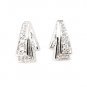 STUD EARRINGS 925 STERLING SILVER CZ VINTAGE BRIDAL NEW