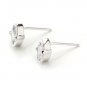 Marquise Cubic Zirconia 925 Sterling Silver Stud Earrings New Free Shipping