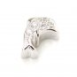 Summer Sale 925 Sterling Silver Dolphin Pendant Clear Cubic Zirconia Free Ship