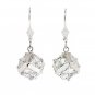 925 STERLING SILVER CHARM EARRINGS VINTAGE COCKTAIL CZ