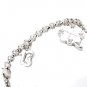 925 Sterling Silver Charms Cubic Zirconia Bracelet Valentine Gift Free Shipping