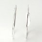 Circle 925 Sterling Silver Stud Earrings Valentine Gift Free ship Jewelry