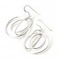 Circle Dangle 925 Sterling Silver Earrings Summer Gift Polish New Free Ship Cute