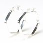 Hexagon 925 Sterling Silver Earring Vintage Classic New Free Shipping Costume